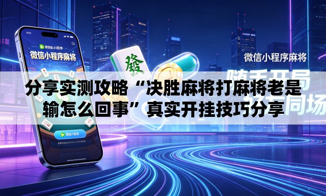 分享实测攻略“决胜麻将打麻将老是输怎么回事”真实开挂技巧分享