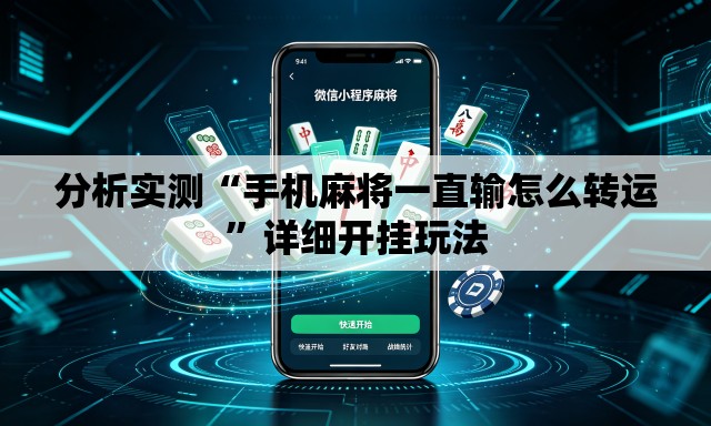 分析实测“手机麻将一直输怎么转运	”详细开挂玩法
