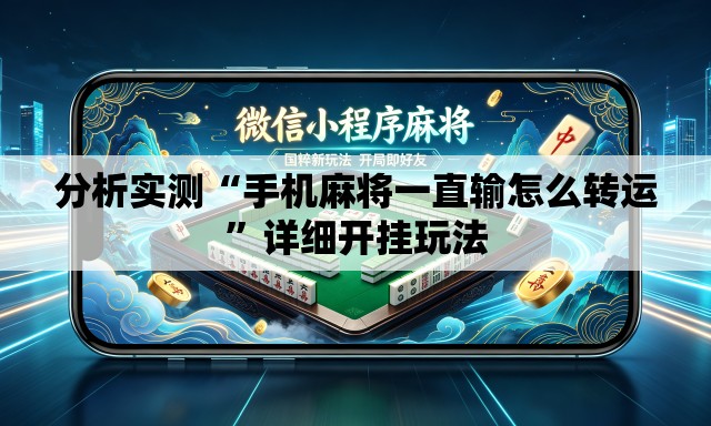 分析实测“手机麻将一直输怎么转运”详细开挂玩法