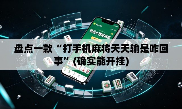 盘点一款“打手机麻将天天输是咋回事”(确实能开挂)