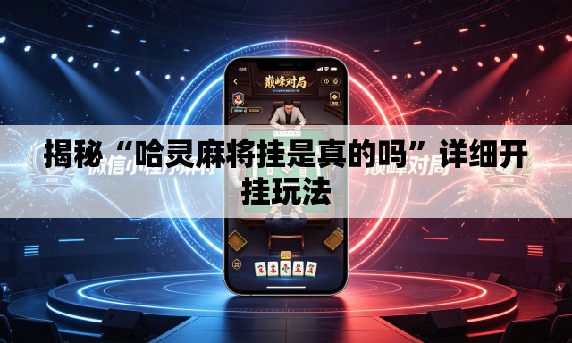 揭秘“哈灵麻将挂是真的吗”详细开挂玩法