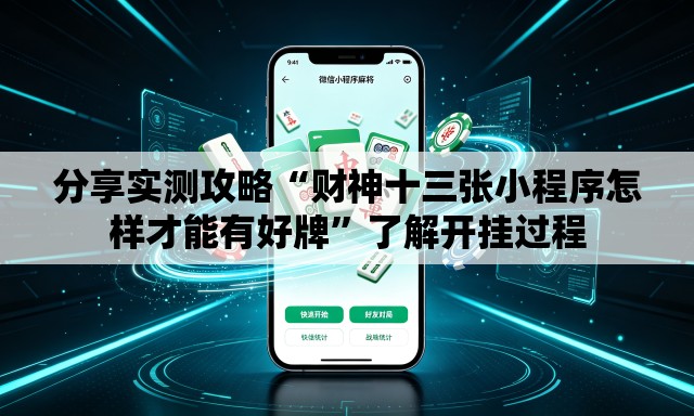 分享实测攻略“财神十三张小程序怎样才能有好牌”了解开挂过程
