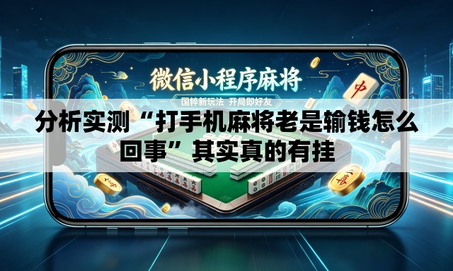 分析实测“打手机麻将老是输钱怎么回事	”其实真的有挂