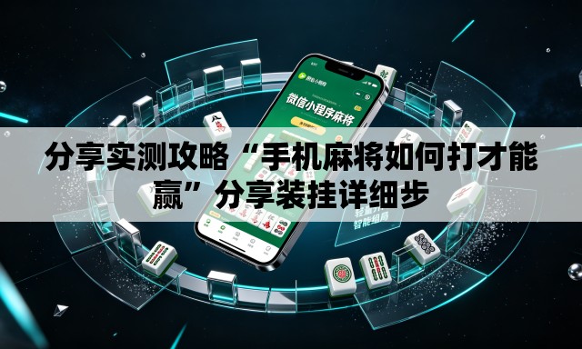 分享实测攻略“手机麻将如何打才能赢”分享装挂详细步