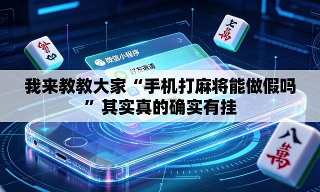 我来教教大家“手机打麻将能做假吗”其实真的确实有挂