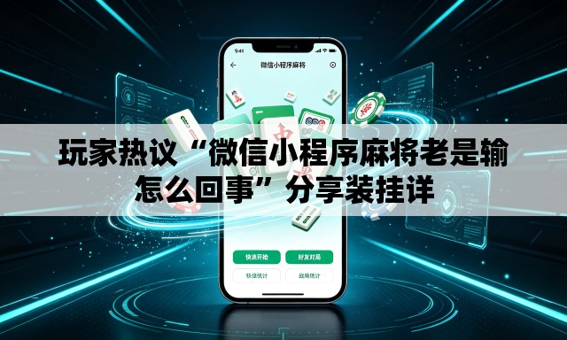 玩家热议“微信小程序麻将老是输怎么回事”分享装挂详