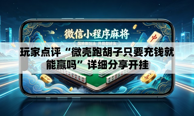 玩家点评“微壳跑胡子只要充钱就能赢吗”详细分享开挂
