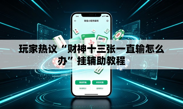 玩家热议“财神十三张一直输怎么办”挂辅助教程