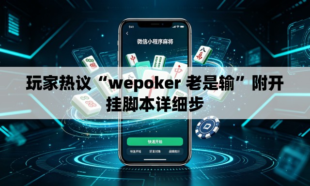 玩家热议“wepoker 老是输	”附开挂脚本详细步