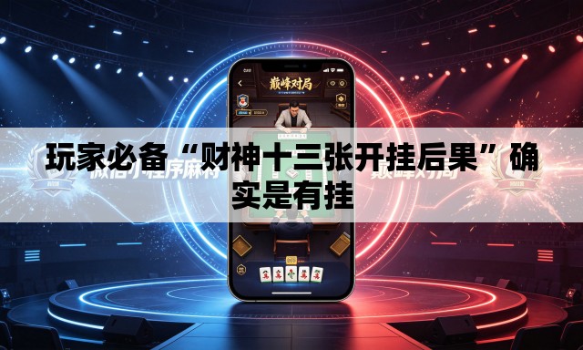 玩家必备“财神十三张开挂后果”确实是有挂