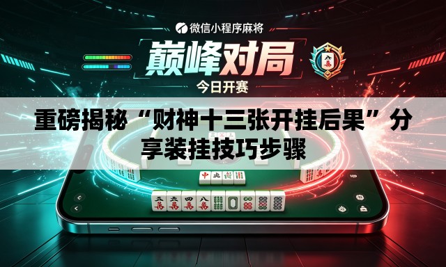 重磅揭秘“财神十三张开挂后果”分享装挂技巧步骤