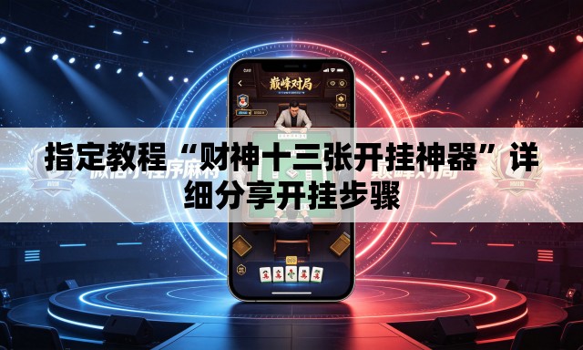 指定教程“财神十三张开挂神器”详细分享开挂步骤