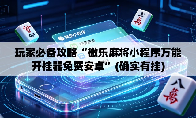 玩家必备攻略“微乐麻将小程序万能开挂器免费安卓	”(确实有挂)