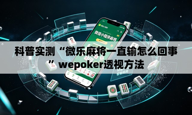 科普实测“微乐麻将一直输怎么回事”wepoker透视方法