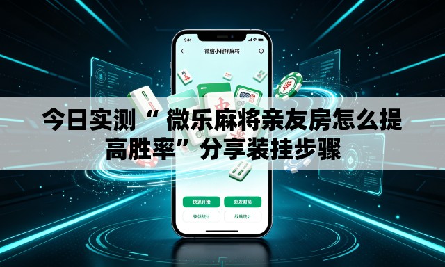 今日实测“ 微乐麻将亲友房怎么提高胜率”分享装挂步骤
