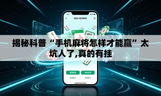 揭秘科普“手机麻将怎样才能赢”太坑人了,真的有挂