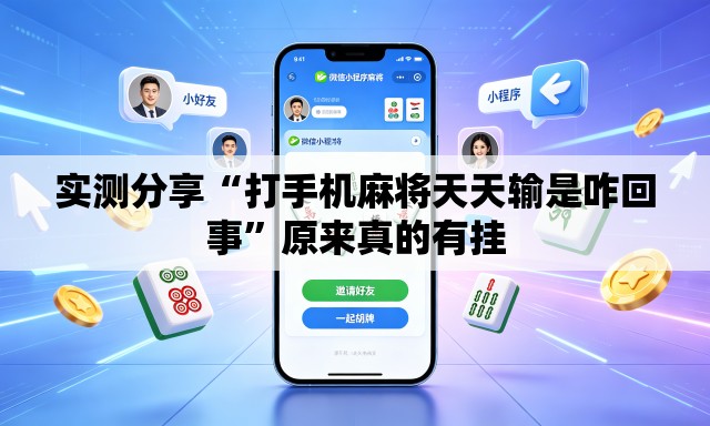 实测分享“打手机麻将天天输是咋回事	”原来真的有挂