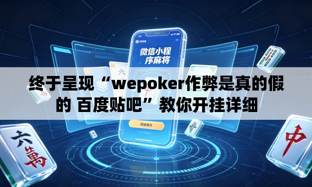 终于呈现“wepoker作弊是真的假的 百度贴吧”教你开挂详细
