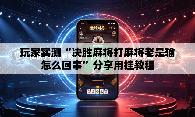 玩家实测“决胜麻将打麻将老是输怎么回事”分享用挂教程