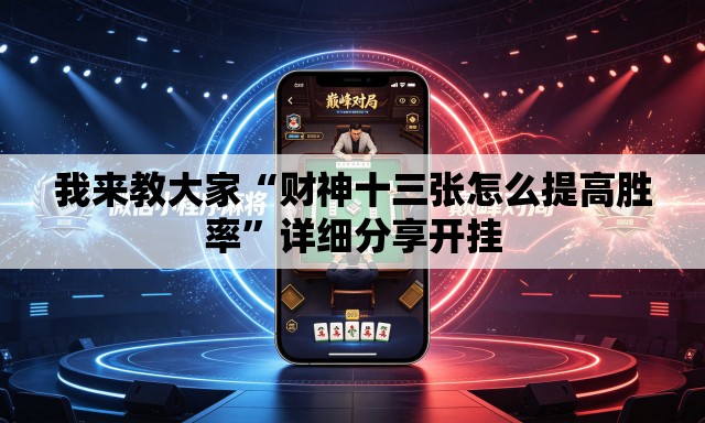 我来教大家“财神十三张怎么提高胜率”详细分享开挂