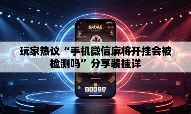 玩家热议“手机微信麻将开挂会被检测吗”分享装挂详