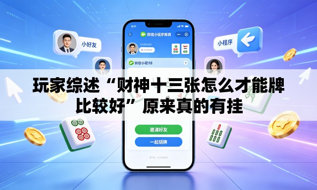 玩家综述“财神十三张怎么才能牌比较好”原来真的有挂