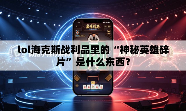 lol海克斯战利品里的“神秘英雄碎片	”是什么东西？