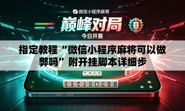 指定教程“微信小程序麻将可以做弊吗	”附开挂脚本详细步