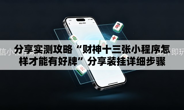 分享实测攻略“财神十三张小程序怎样才能有好牌	”分享装挂详细步骤