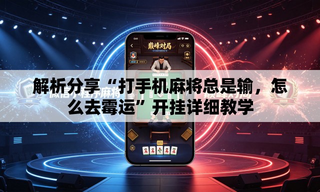 解析分享“打手机麻将总是输	，怎么去霉运”开挂详细教学