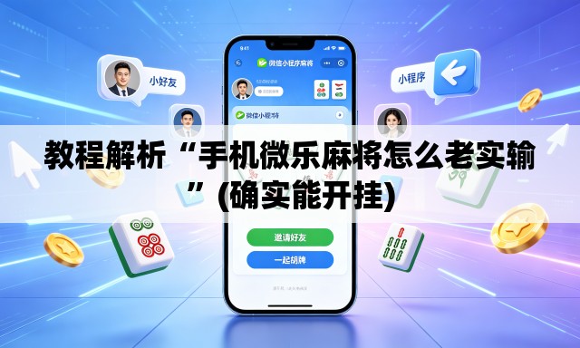 教程解析“手机微乐麻将怎么老实输”(确实能开挂)