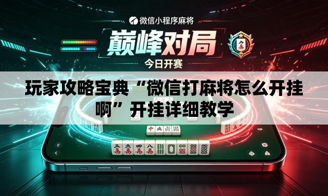 玩家攻略宝典“微信打麻将怎么开挂啊”开挂详细教学