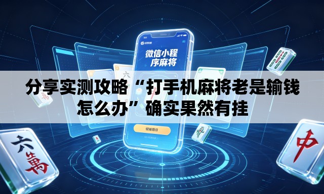 分享实测攻略“打手机麻将老是输钱怎么办”确实果然有挂