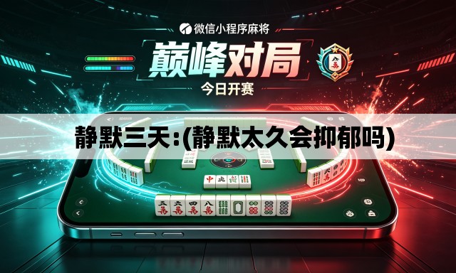 静默三天:(静默太久会抑郁吗) 静默三天:(静默太久会抑郁吗)
