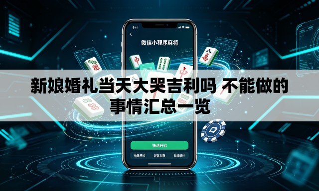 新娘婚礼当天大哭吉利吗 不能做的事情汇总一览