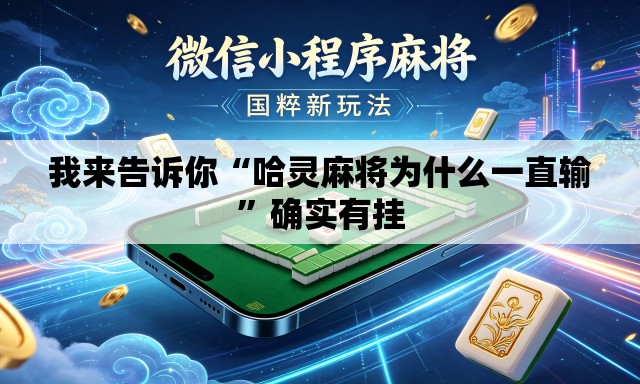 我来告诉你“哈灵麻将为什么一直输”确实有挂