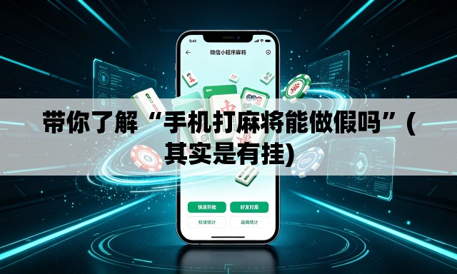 带你了解“手机打麻将能做假吗”(其实是有挂)