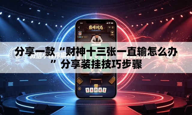 分享一款“财神十三张一直输怎么办”分享装挂技巧步骤