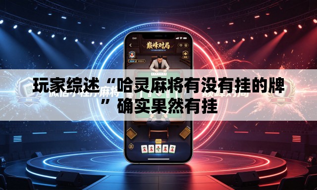 玩家综述“哈灵麻将有没有挂的牌”确实果然有挂