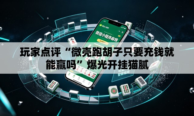 玩家点评“微壳跑胡子只要充钱就能赢吗	”爆光开挂猫腻