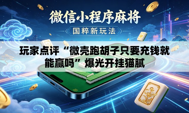 玩家点评“微壳跑胡子只要充钱就能赢吗”爆光开挂猫腻