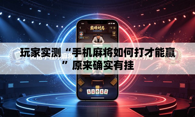 玩家实测“手机麻将如何打才能赢”原来确实有挂