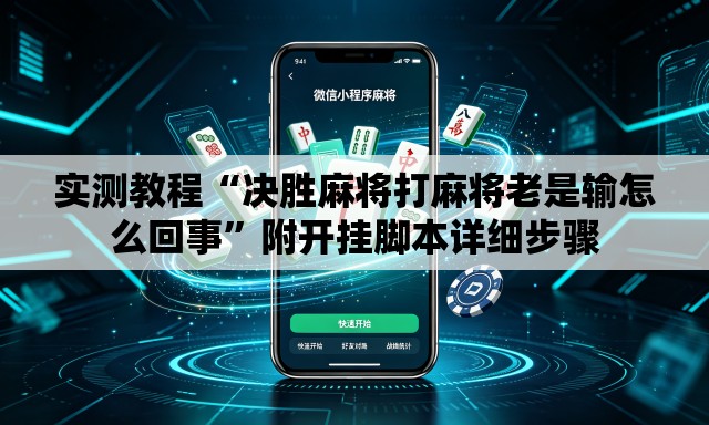 实测教程“决胜麻将打麻将老是输怎么回事	”附开挂脚本详细步骤
