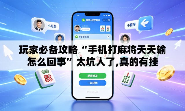 玩家必备攻略“手机打麻将天天输怎么回事”太坑人了,真的有挂