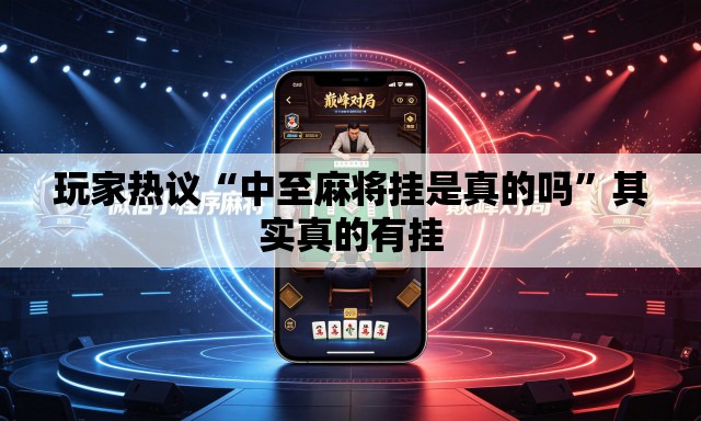 玩家热议“中至麻将挂是真的吗”其实真的有挂