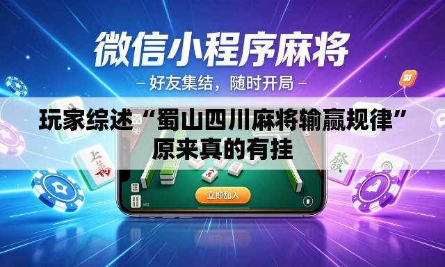 玩家综述“蜀山四川麻将输赢规律”原来真的有挂