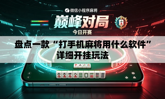 盘点一款“打手机麻将用什么软件”详细开挂玩法