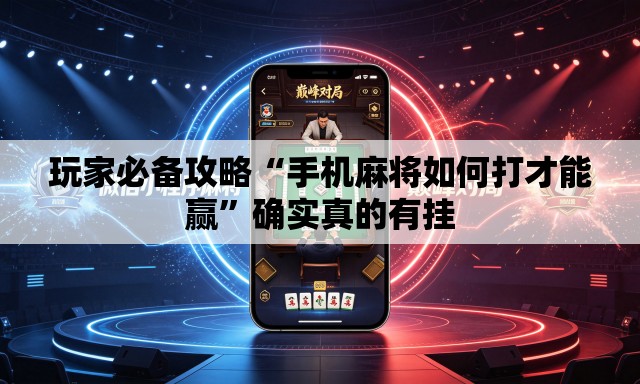 玩家必备攻略“手机麻将如何打才能赢	”确实真的有挂