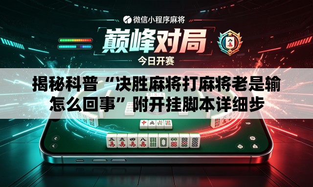 揭秘科普“决胜麻将打麻将老是输怎么回事”附开挂脚本详细步