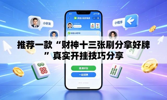 推荐一款“财神十三张刷分拿好牌	”真实开挂技巧分享
